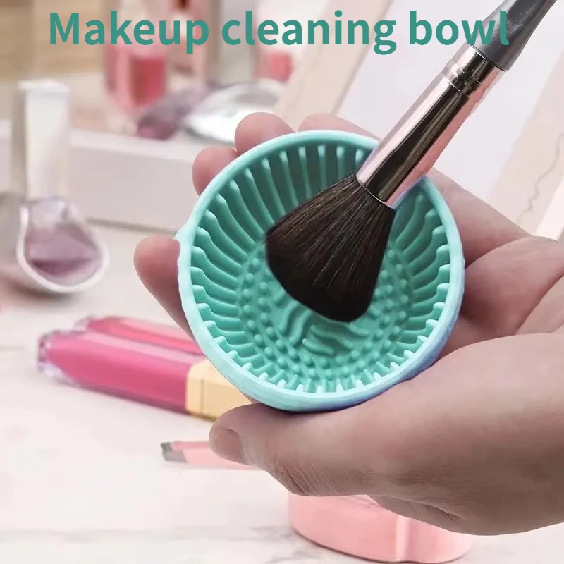 Beauty Glazed Makeup - Soft Silicone Makeup Brush Cleaner Bowl