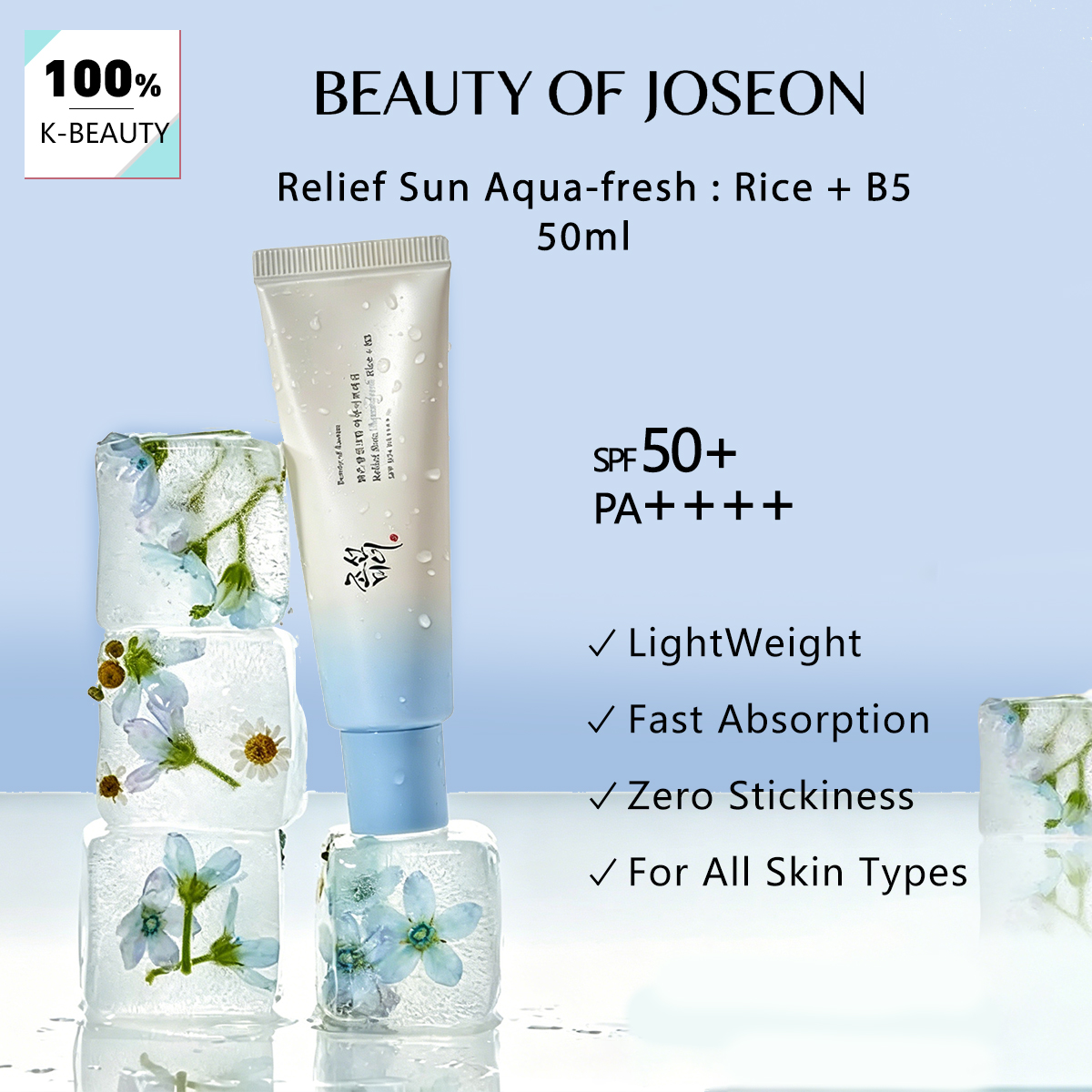 Makeup Beauty Of Joseon - Beauty of Joseon Relief Sun Aqua-Fresh:Rice+B5