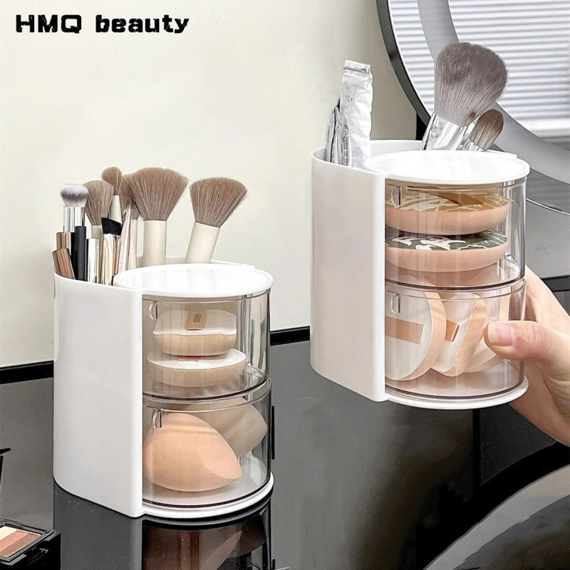 Beauty Glazed Makeup - 2-in-1 Rotatable Makeup Brushes Storage Multi