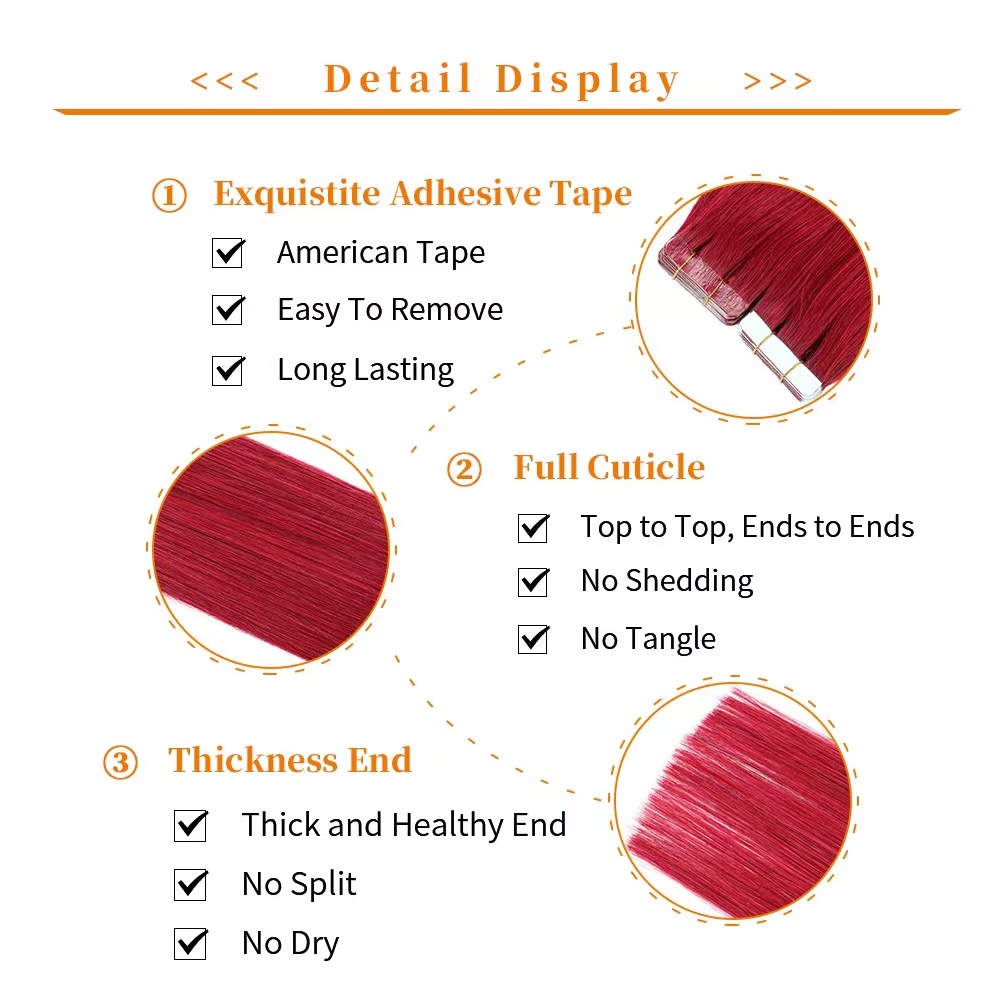 Tape In Human Hair Extensions  - Pure Beauty Hair & Makeup reseña y precio