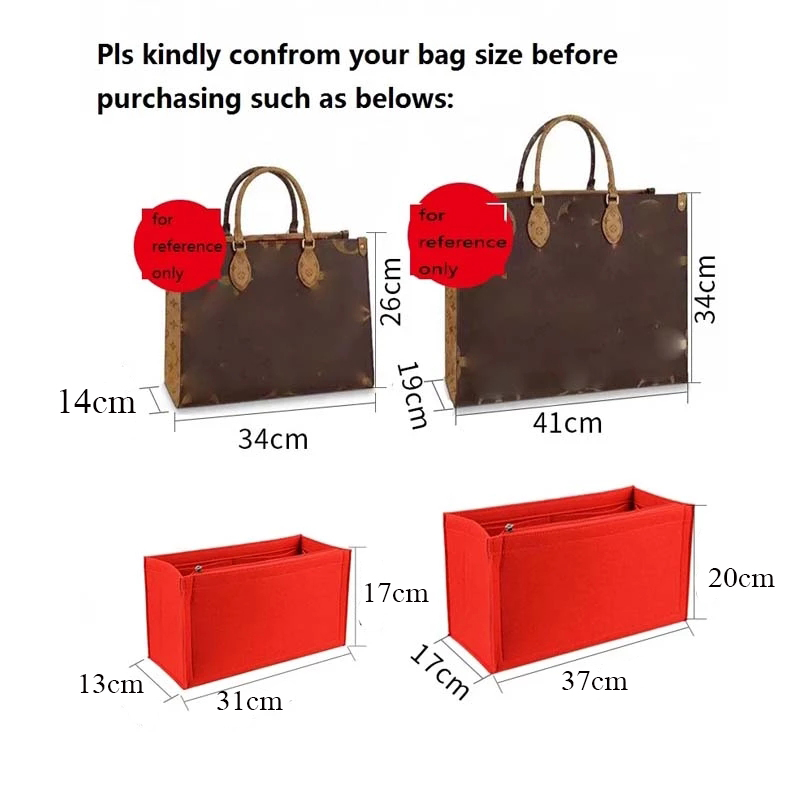 Felt Cloth Insert Bag Fits BOO - Ysl Beauty Makeup Bag reseña y precio