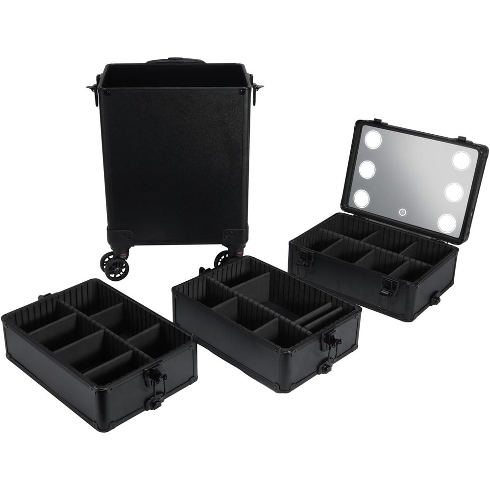 4-in-1 Makeup Train Case with  - Beauty Of Makeup reseña y precio