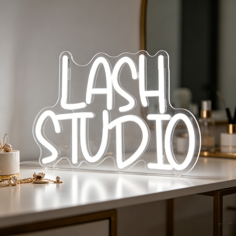 Lash Studio Neon Sign LED Vani - Beauty And Makeup Studio reseña y precio