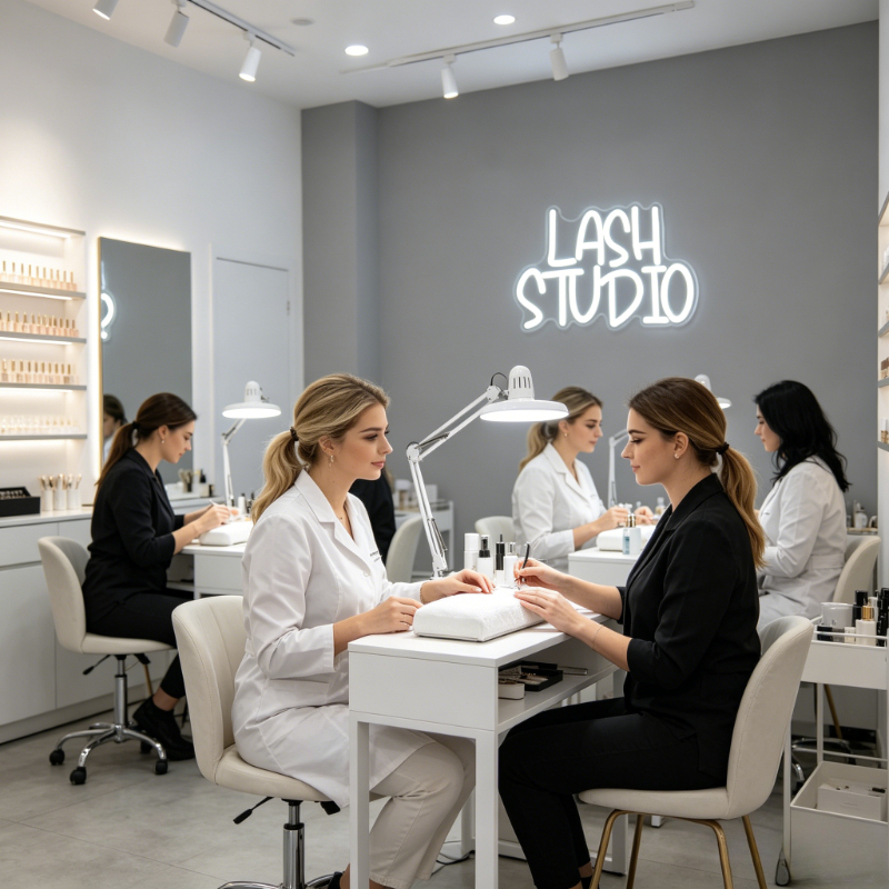Lash Studio Neon Sign LED Vani - Beauty And Makeup Studio reseña y precio