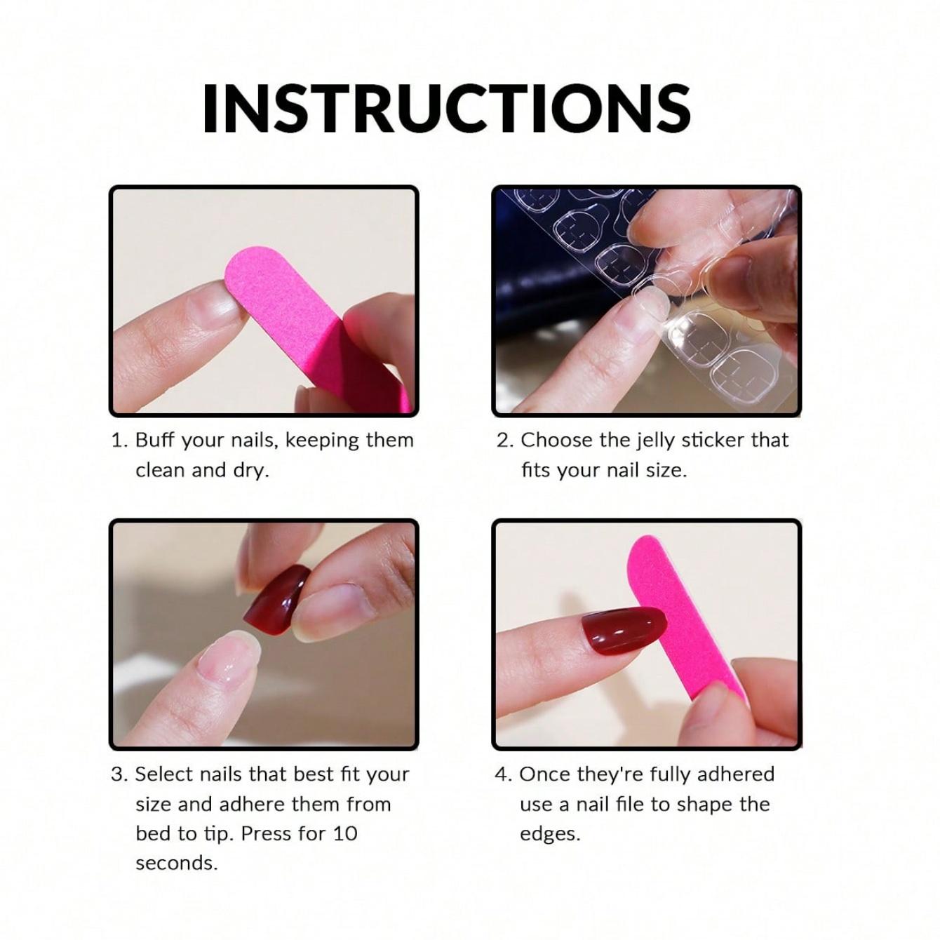 10 pieces of hand pressed shor - Beauty Glazed Makeup reseña y precio
