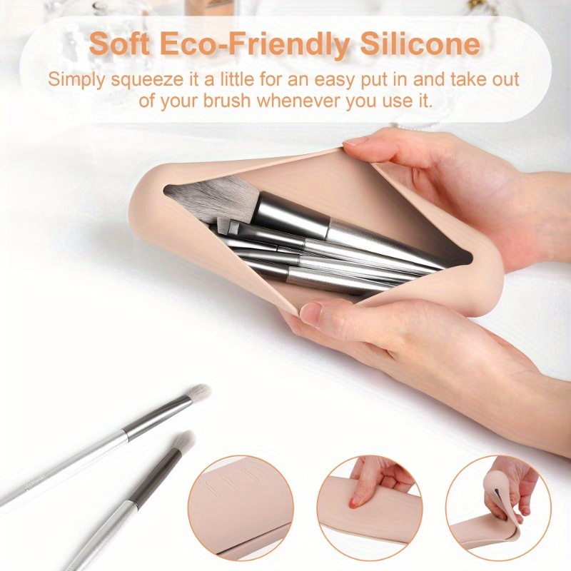 Travel Makeup Brush Holder,Sil - Beauty Queen Makeup reseña y precio