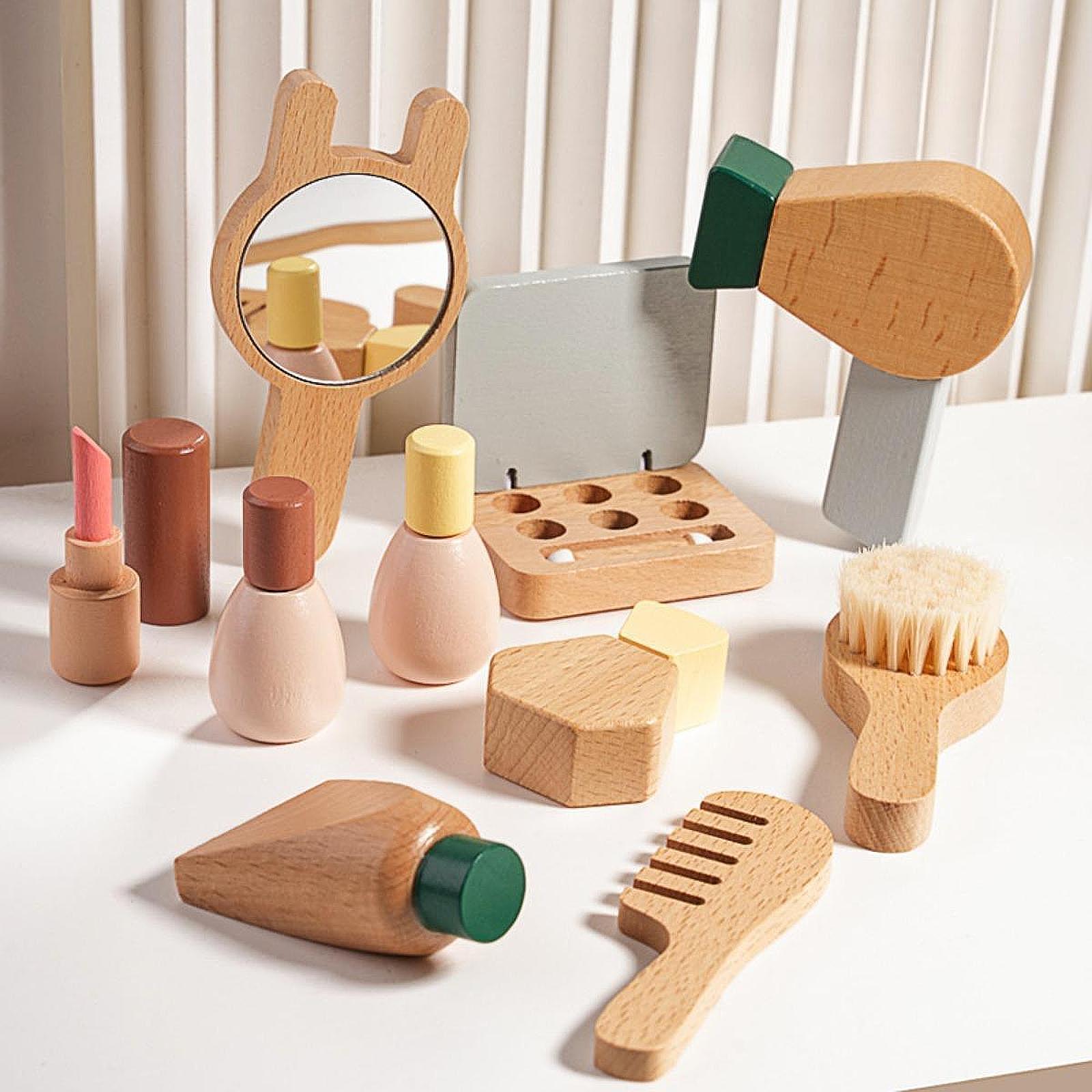 Wooden Makeup Toy Set for Kids - Beauty Makeup Gift Sets reseña y precio