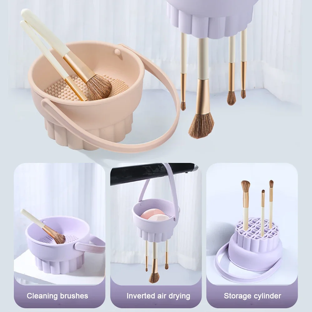 1PC Silicone Washing Bowl Make - Beauty Home Makeup reseña y precio