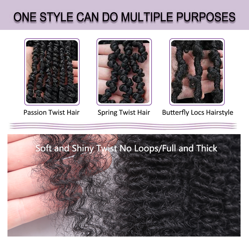 Afro Spring Twist Crochet Hair - Pure Beauty Hair & Makeup reseña y precio