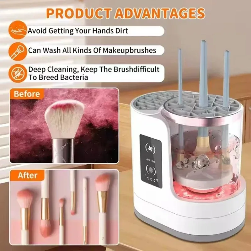 USB Electric Makeup Brush Clea - Beauty Home Makeup reseña y precio