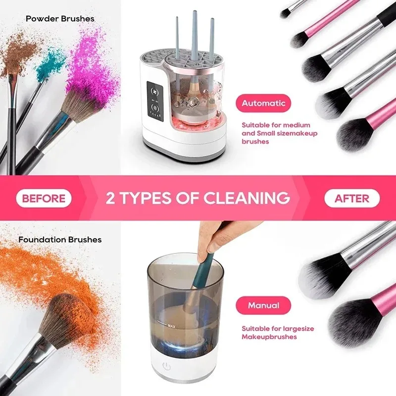 USB Electric Makeup Brush Clea - Beauty Home Makeup reseña y precio