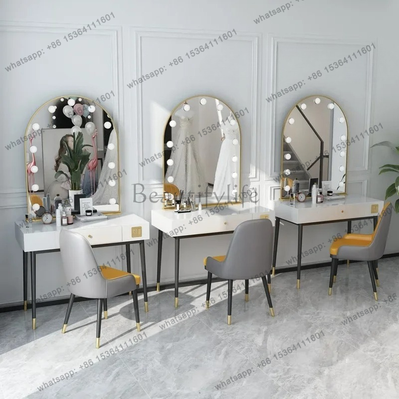 simple lamp mirror makeup tabl - Beauty And Makeup Studio reseña y precio