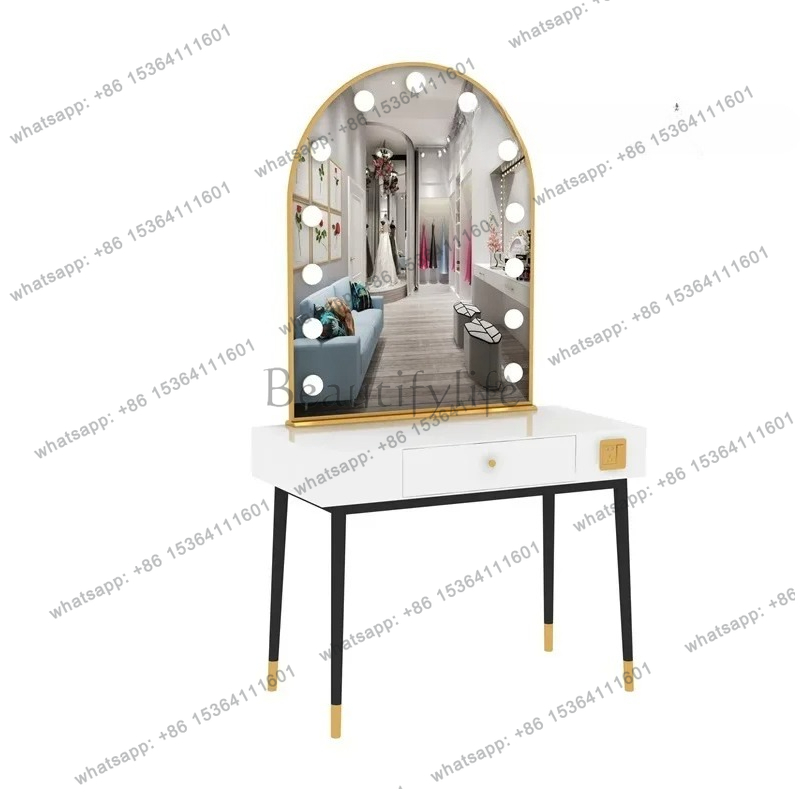 simple lamp mirror makeup tabl - Beauty And Makeup Studio reseña y precio
