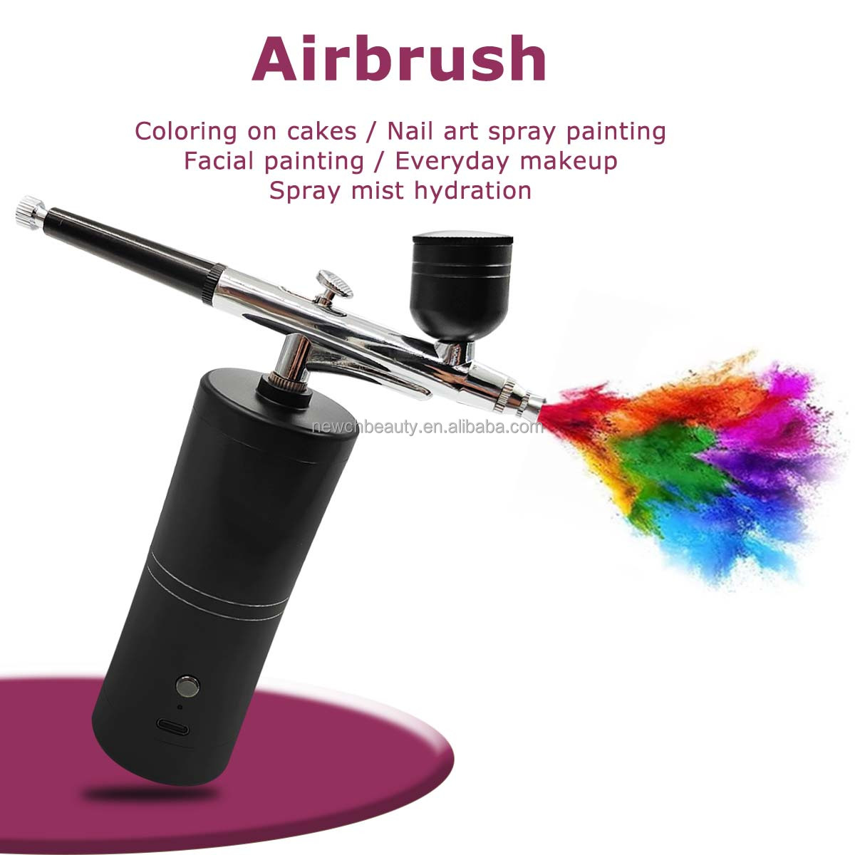 Cordless Airbrush Kit with Com - Beauty Queen Makeup reseña y precio