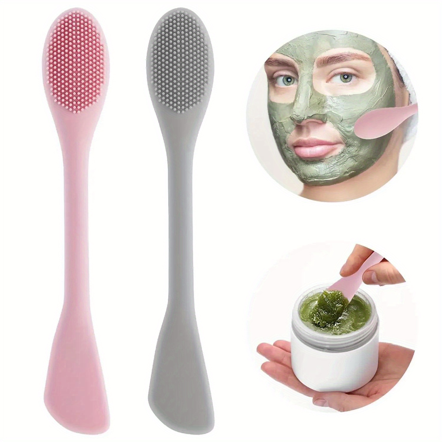 Double Head Facial Mask Brush  - Beauty Queen Makeup reseña y precio