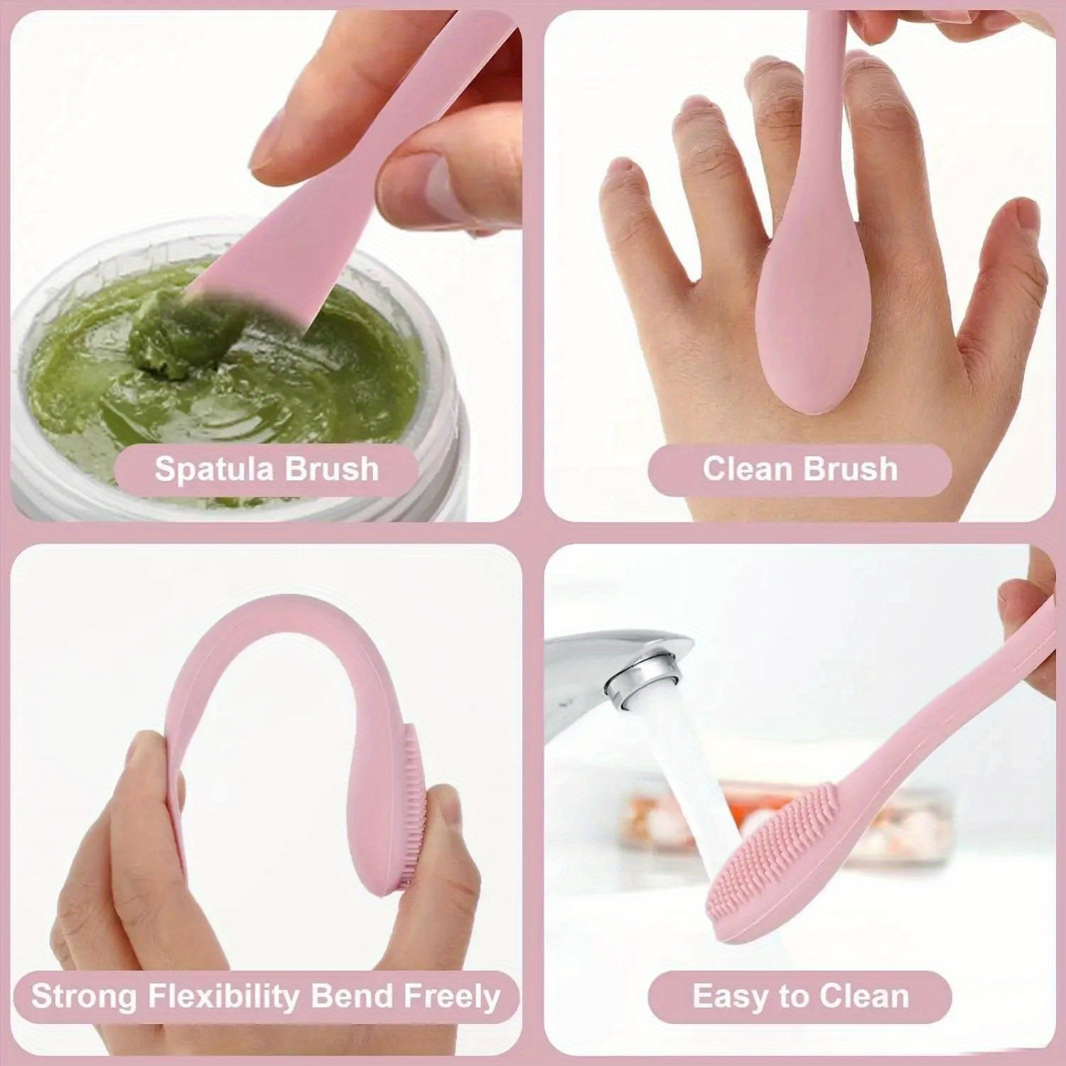 Double Head Facial Mask Brush  - Beauty Queen Makeup reseña y precio