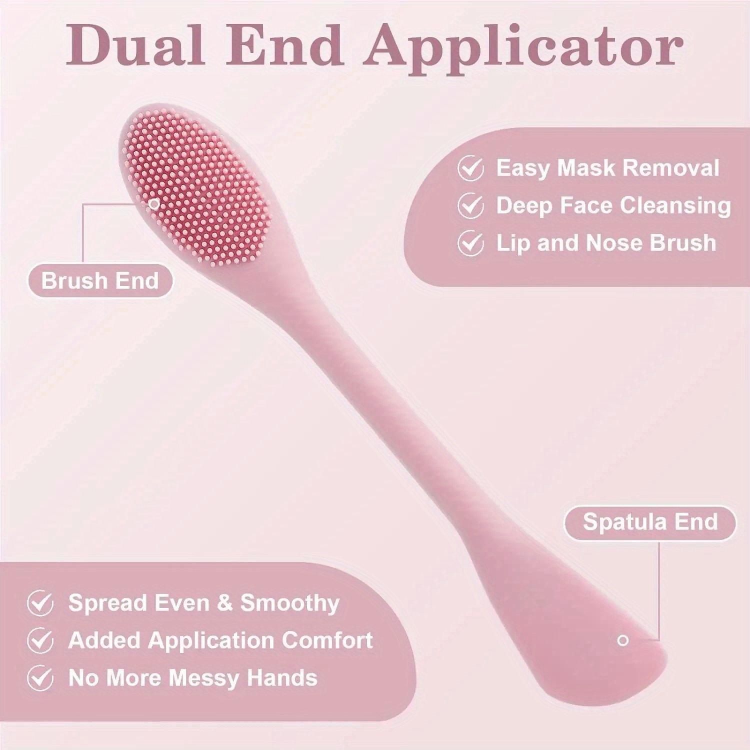 Double Head Facial Mask Brush  - Beauty Queen Makeup reseña y precio