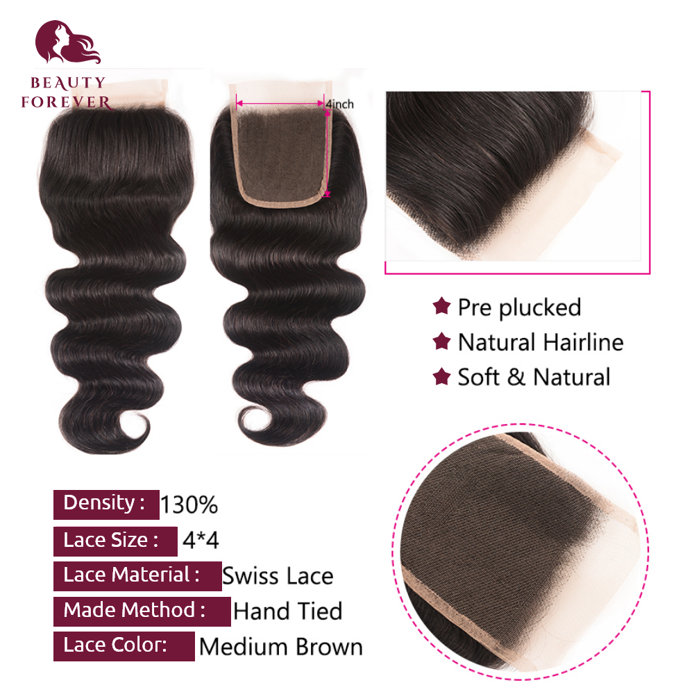 Beauty Forever 5*5 HD Lace Clo - Pure Beauty Hair & Makeup reseña y precio