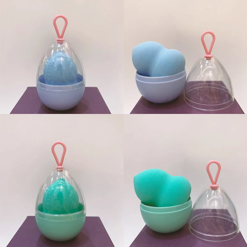 Empty Transparent Puffs Drying - Beauty Makeup Egg reseña y precio