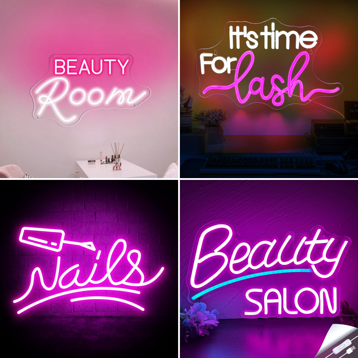 Beauty Room Neon Signs For Wal - Beauty And Makeup Studio reseña y precio