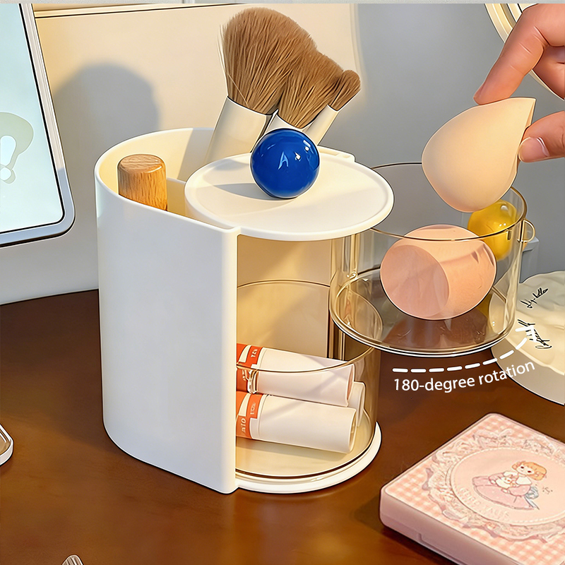 2-in-1 Rotatable Makeup Brushe - Beauty Glazed Makeup reseña y precio