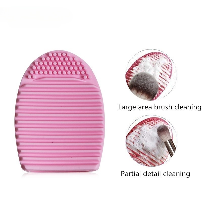 Pink Silicone Makeup Brush Cle - Beauty Home Makeup reseña y precio