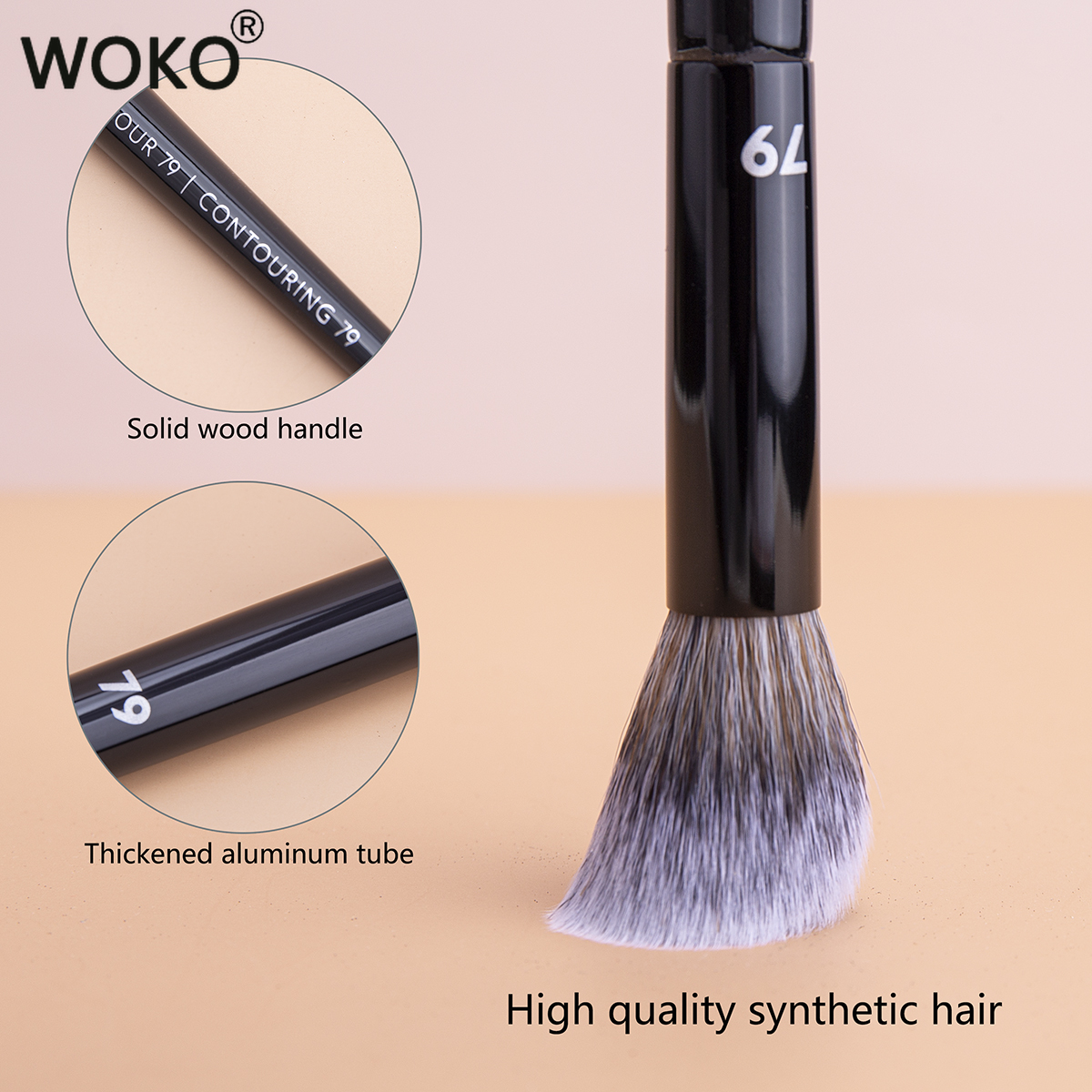 PRO79 Contour Brush Face Conto - Beauty Queen Makeup reseña y precio