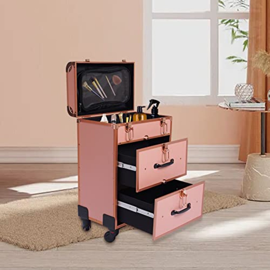 3-Tier Aluminum Rolling Makeup - Beauty Of Makeup reseña y precio