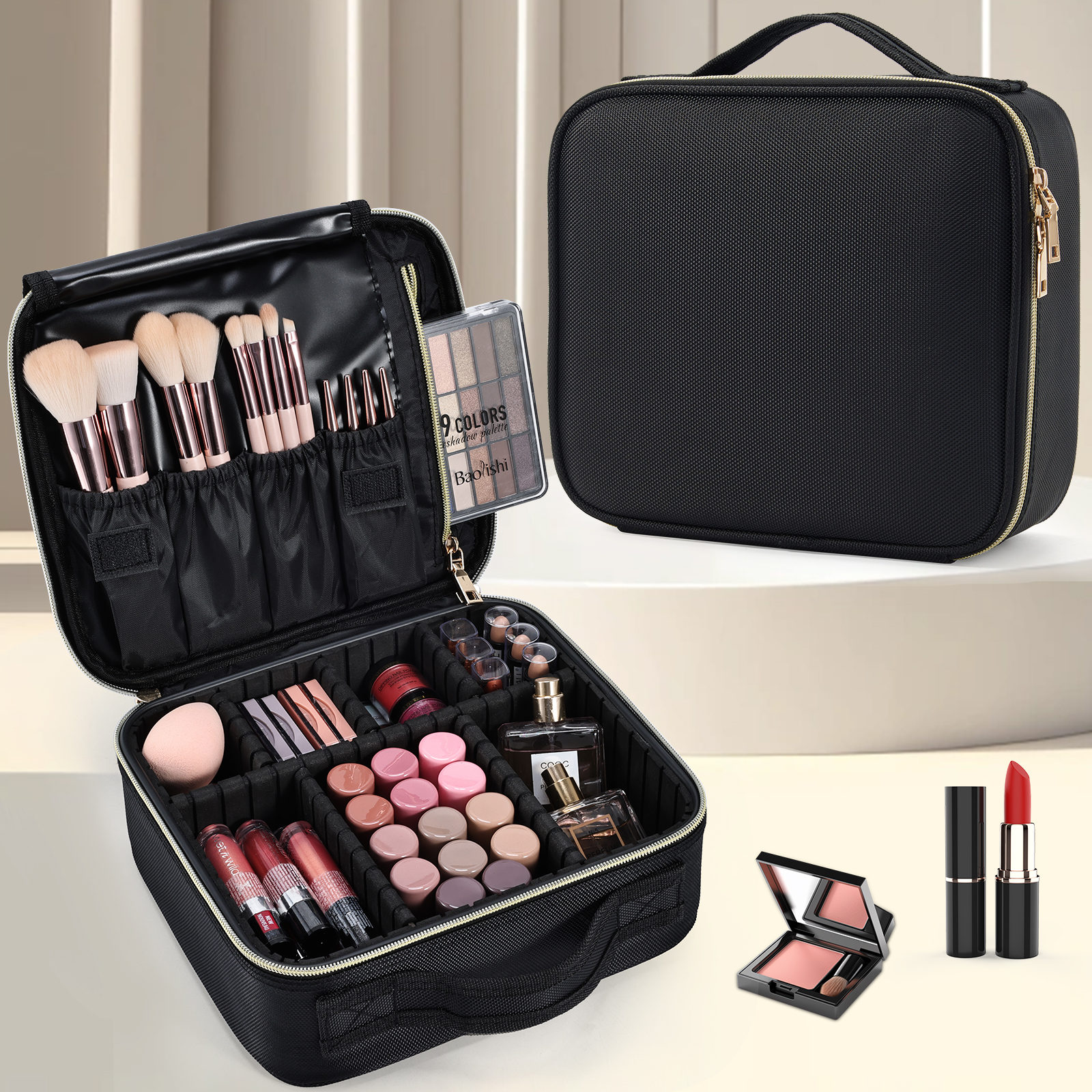 Cosmetic Case Makeup Bag Vanit - Beauty Of Makeup reseña y precio