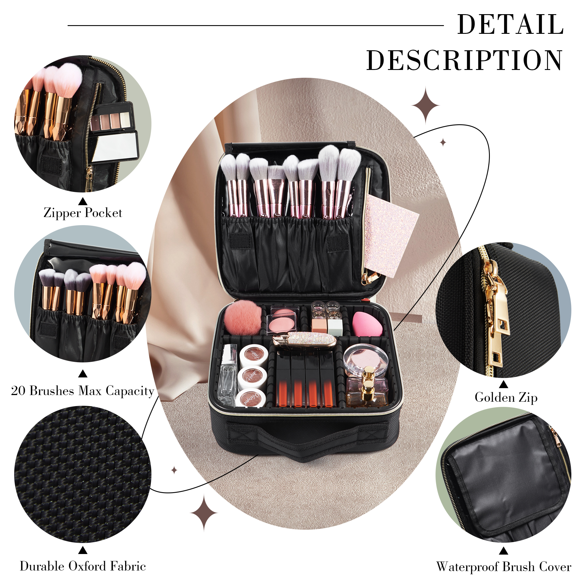 Cosmetic Case Makeup Bag Vanit - Beauty Of Makeup reseña y precio