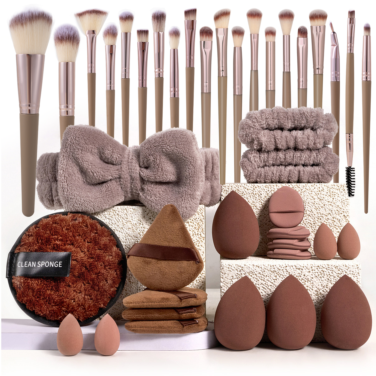 Makeup Brushes and Sponges Set - Beauty Makeup Gift Sets reseña y precio