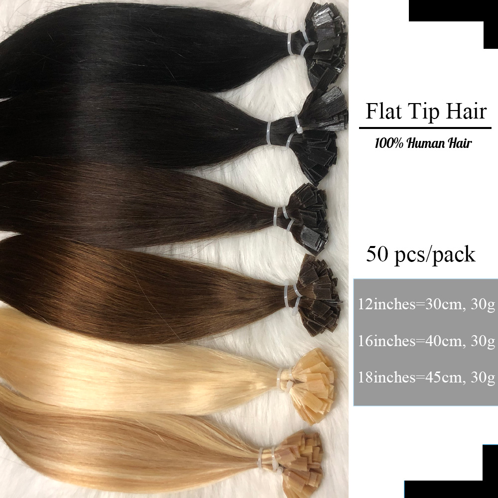 Flat Tip Hair Extensions Human - Pure Beauty Hair & Makeup reseña y precio