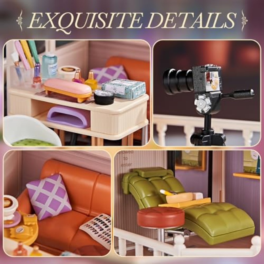 DIY Miniature House Kit Beauty - Beauty And Makeup Studio reseña y precio