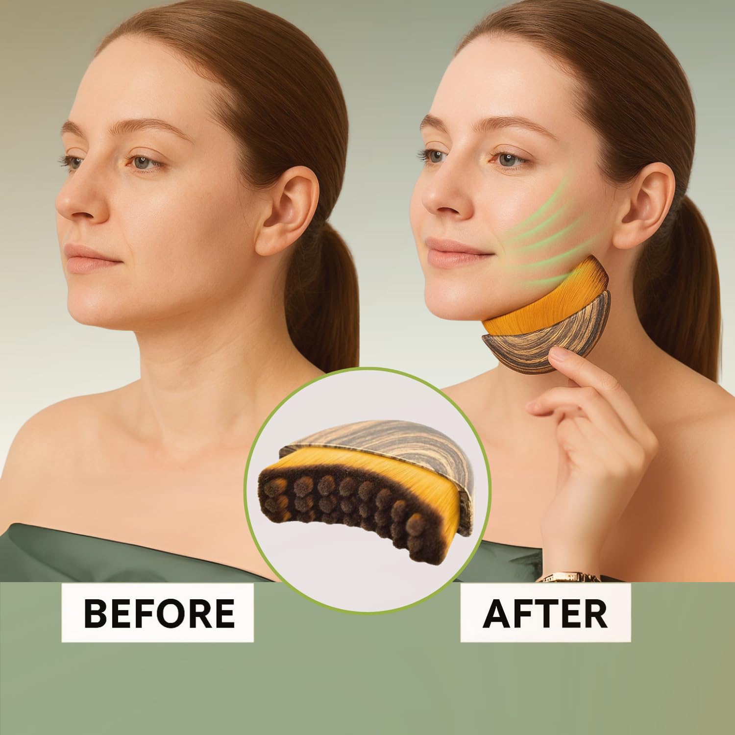 Lymphatic Contour Face Brush,  - Beauty Queen Makeup reseña y precio