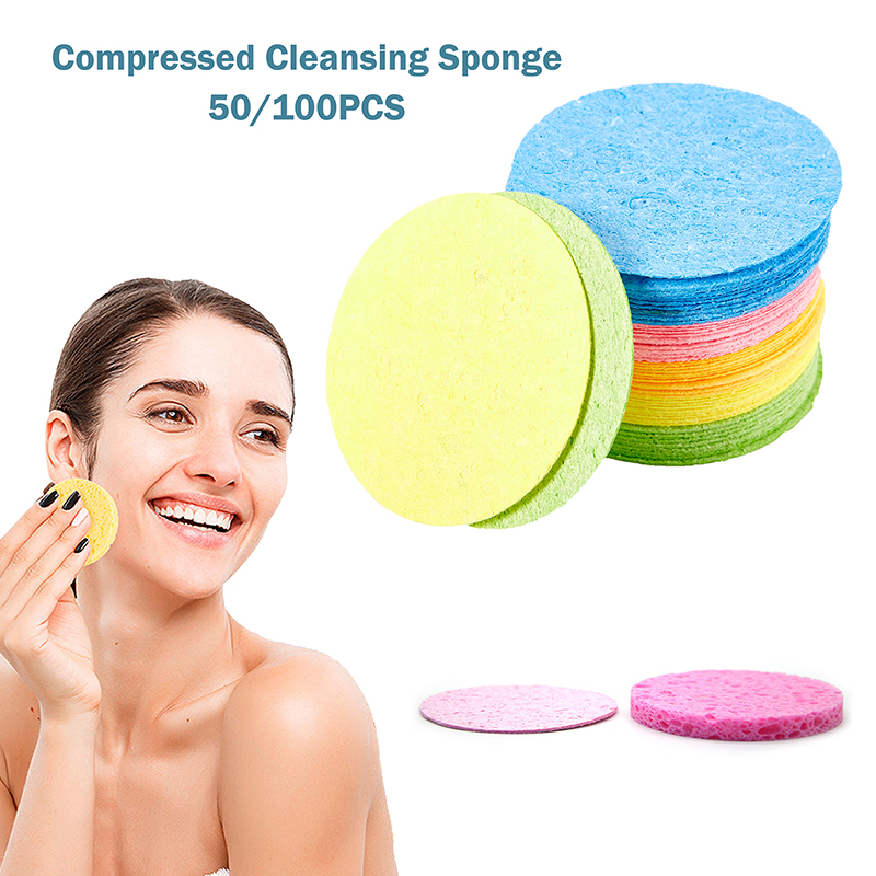 50/100Pcs Compressed Natural C - Beauty Queen Makeup reseña y precio