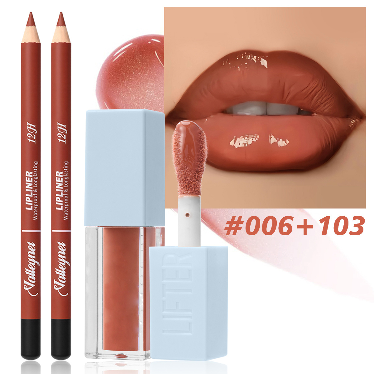 2Pcs/Set Lipliner + Lip Oil Ma - Beauty Linasi Makeup reseña y precio