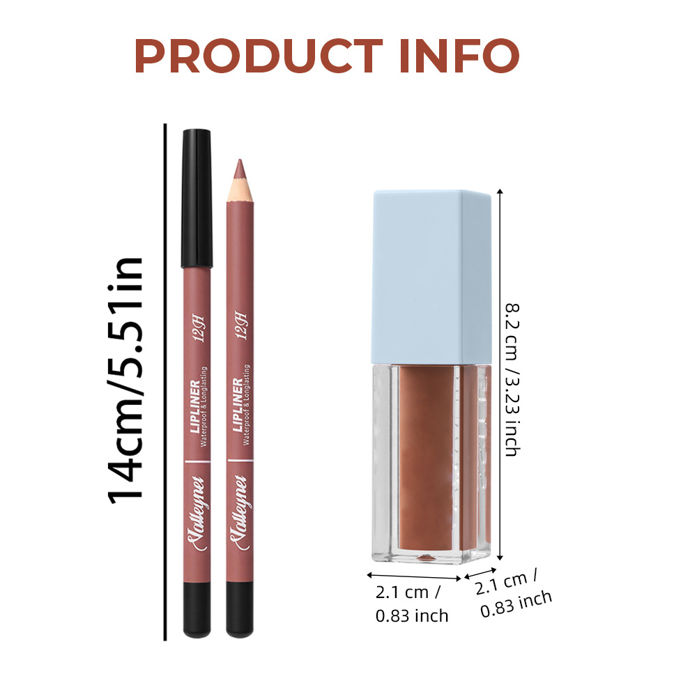 2Pcs/Set Lipliner + Lip Oil Ma - Beauty Linasi Makeup reseña y precio