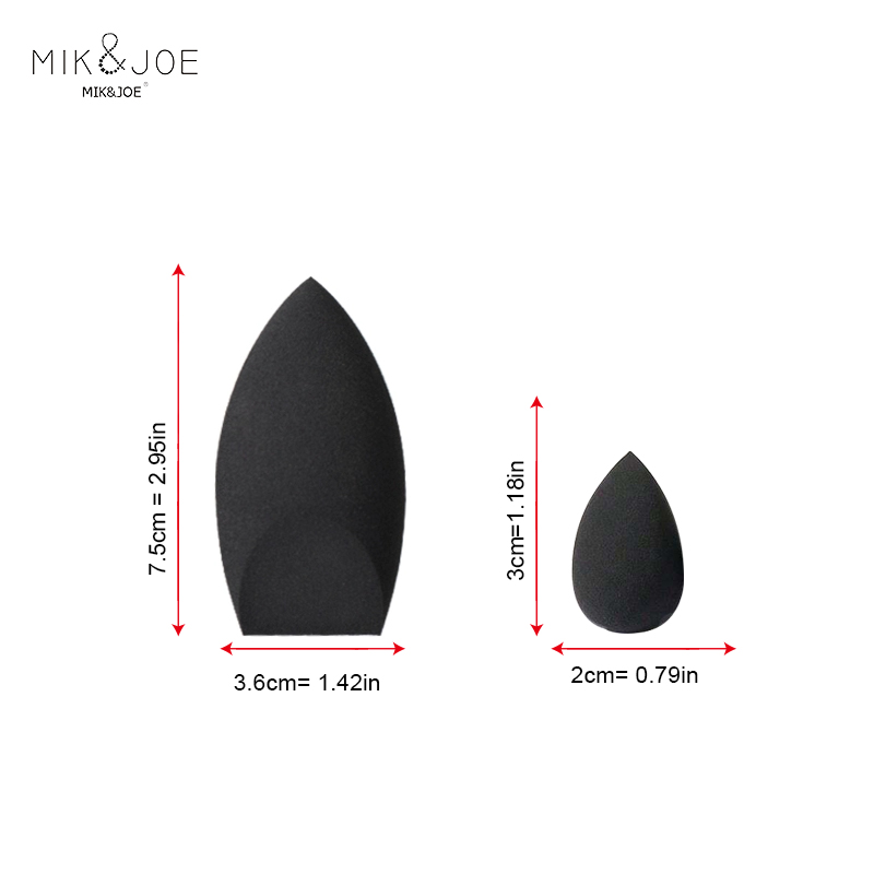 2pcs Black Beauty Sponge Egg - - Beauty Makeup Egg reseña y precio