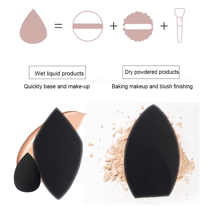 2pcs Black Beauty Sponge Egg - - Beauty Makeup Egg reseña y precio
