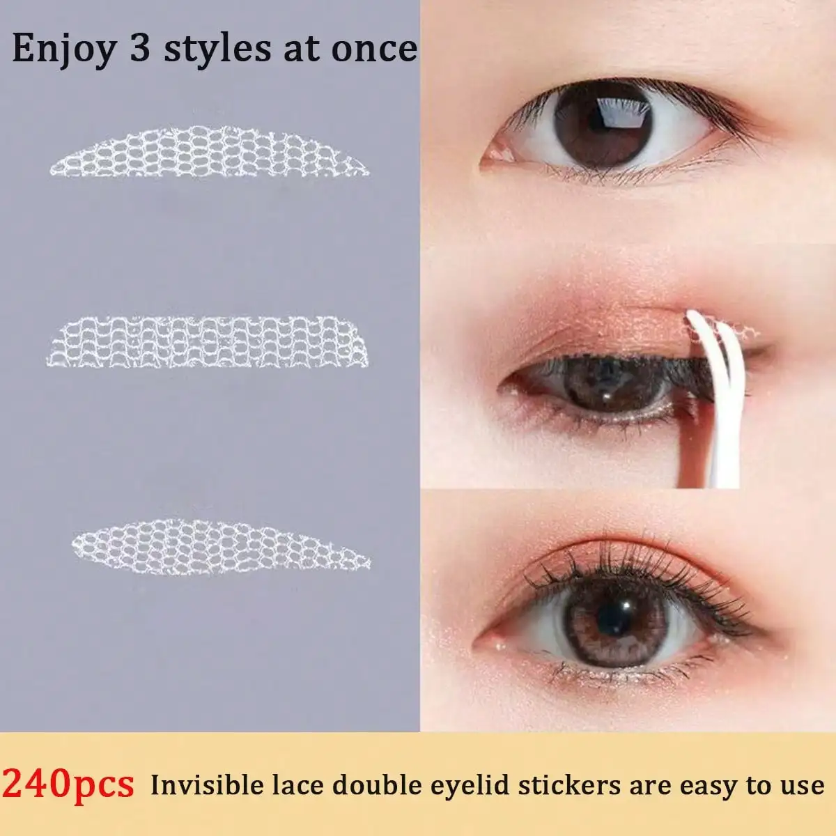 200pcs/Set Lace Eyelid Sticker - Beauty Makeup Gift Sets reseña y precio