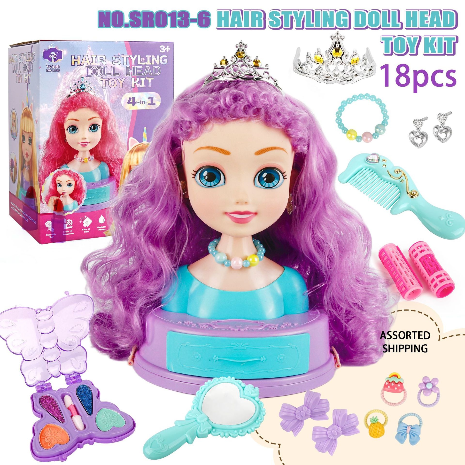 Hair Styling Doll Head Makeup  - Beauty Makeup Gift Sets reseña y precio
