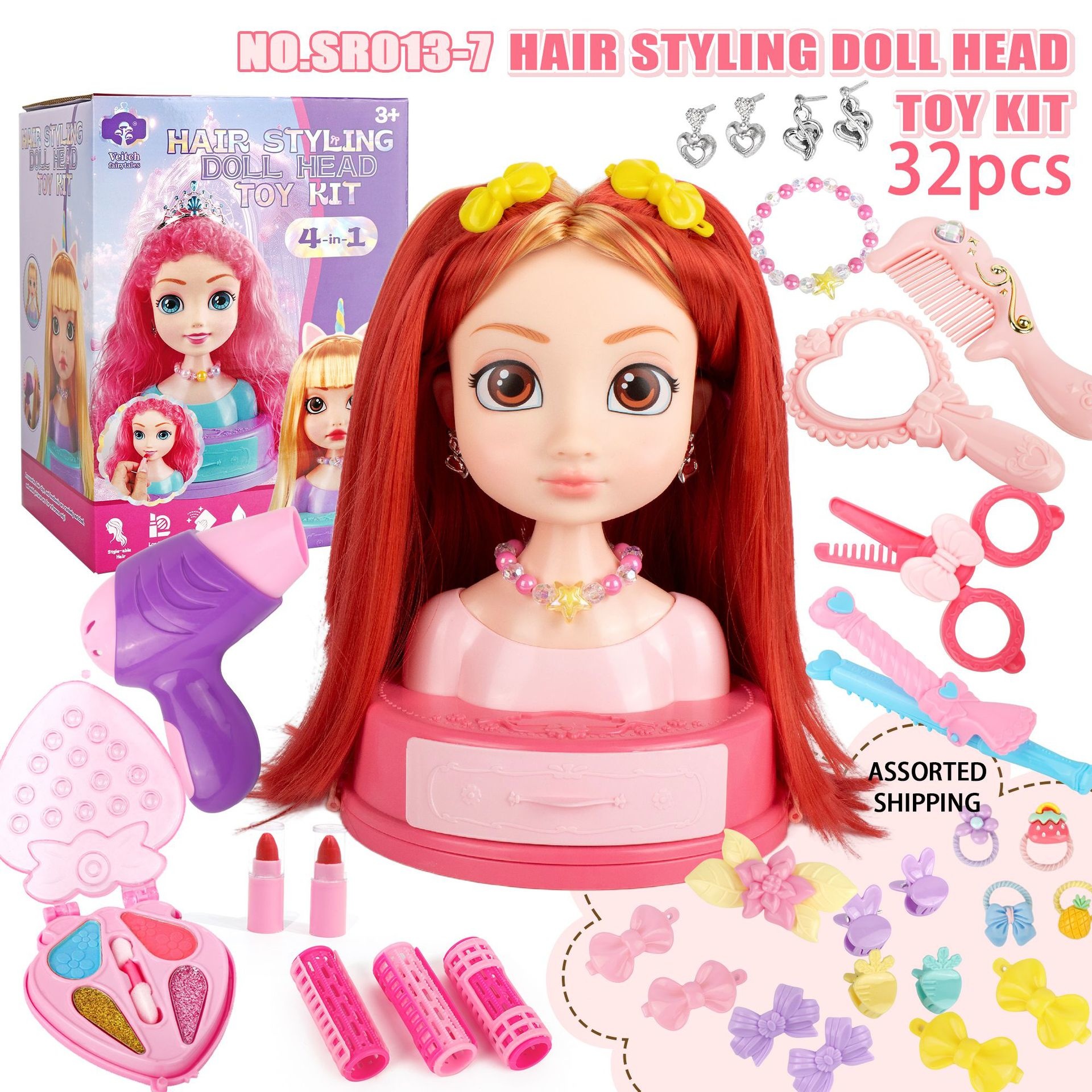 Hair Styling Doll Head Makeup  - Beauty Makeup Gift Sets reseña y precio