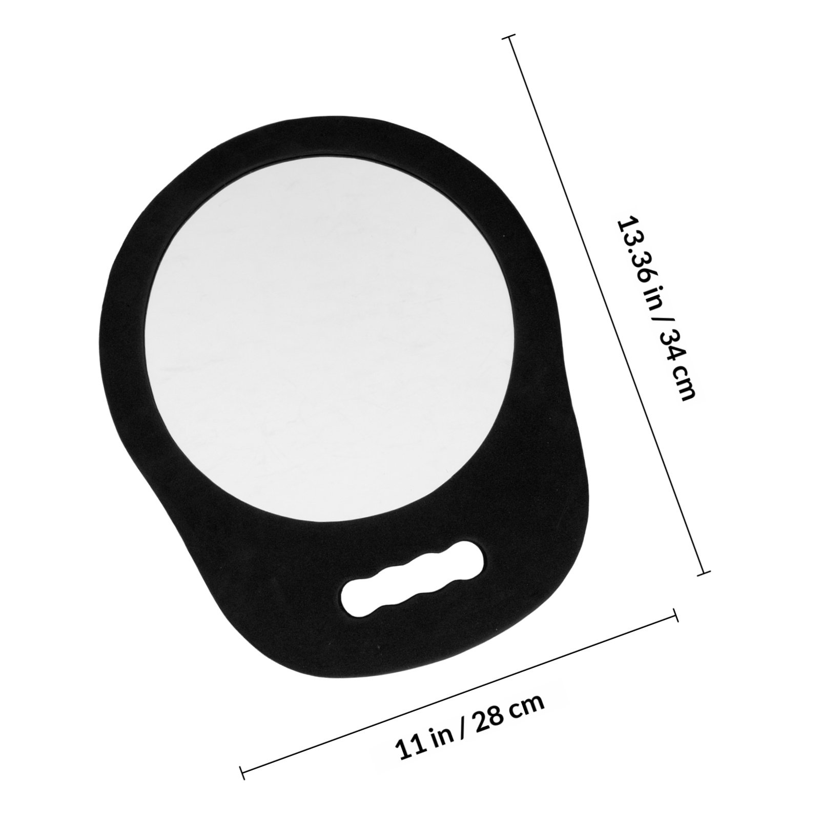 Round Foam Frame Handheld Mirr - Beauty And Makeup Studio reseña y precio
