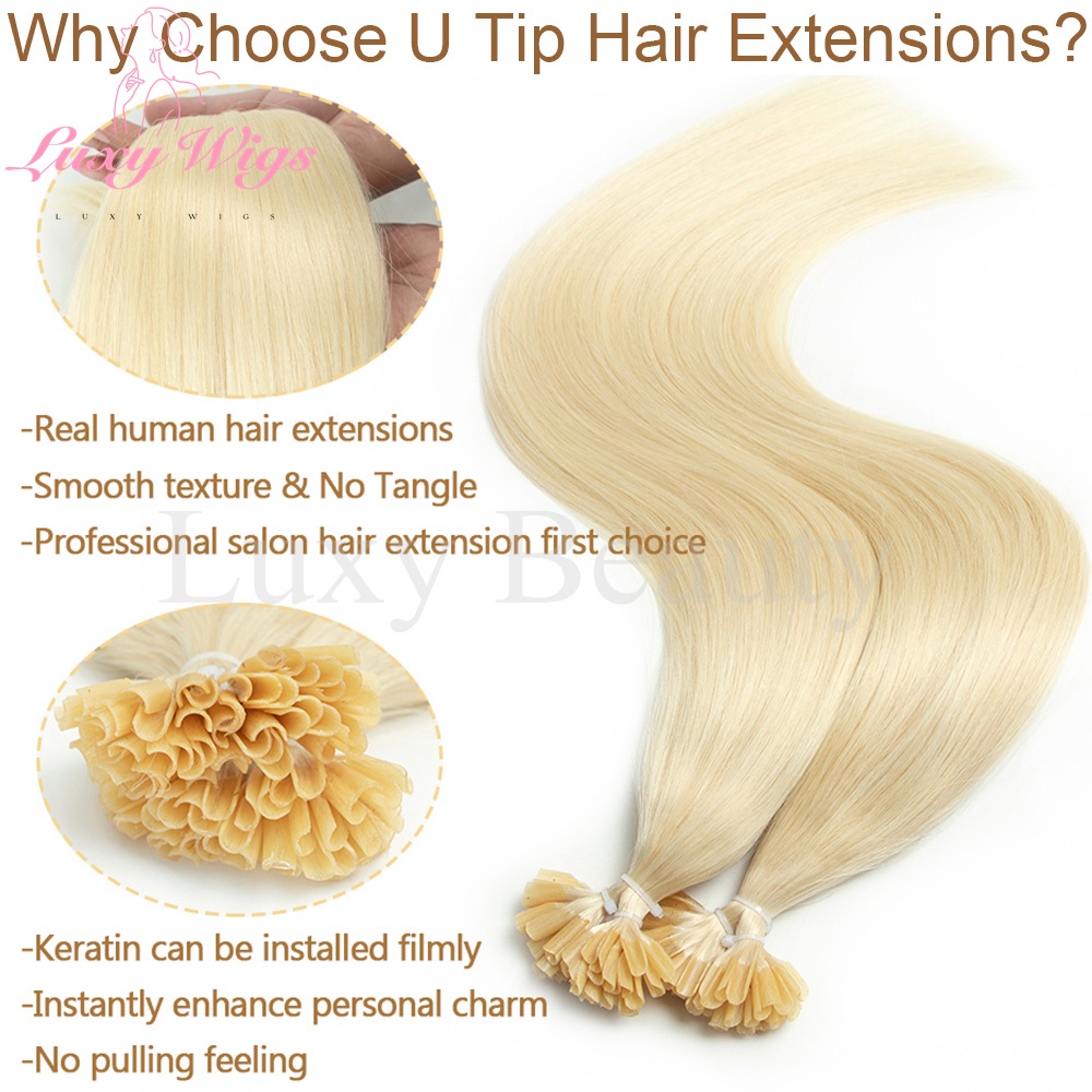 Blonde U Tip Nail Tip Hair Ext - Pure Beauty Hair & Makeup reseña y precio