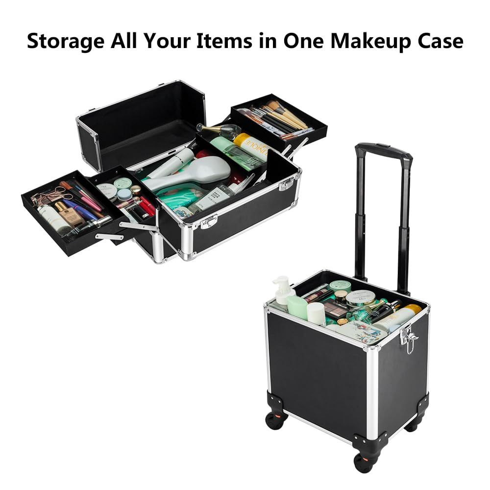 Aluminum 4-in-1 Rolling Makeup - Beauty Of Makeup reseña y precio