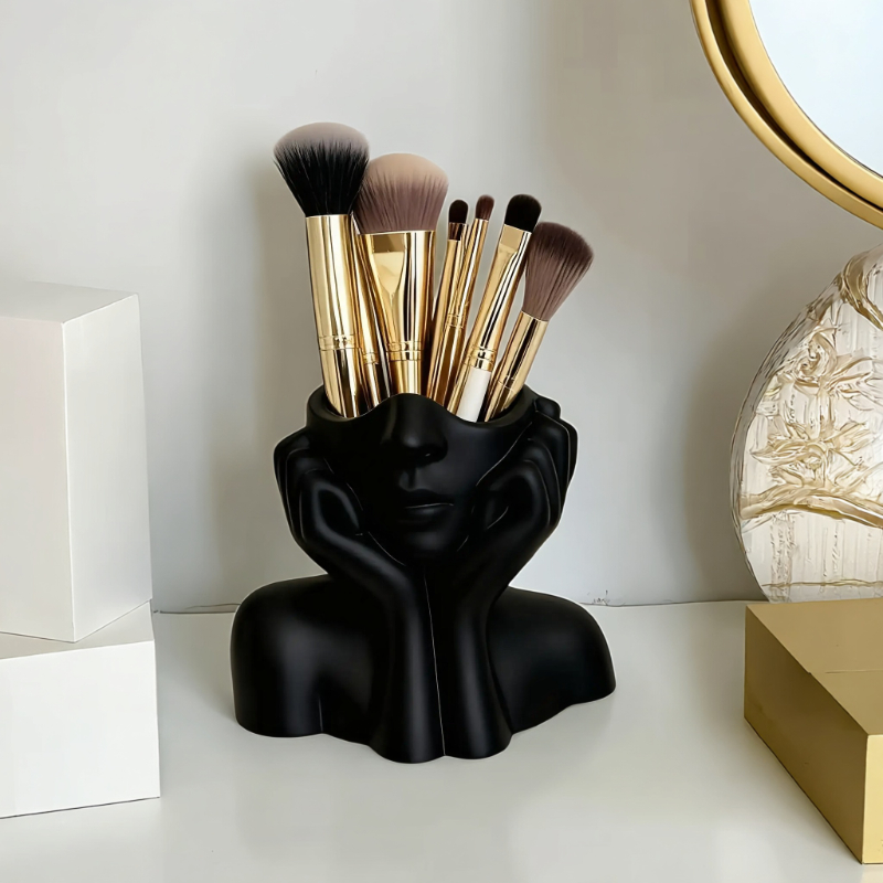 Face Shape Makeup Brush Holder - Beauty Queen Makeup reseña y precio