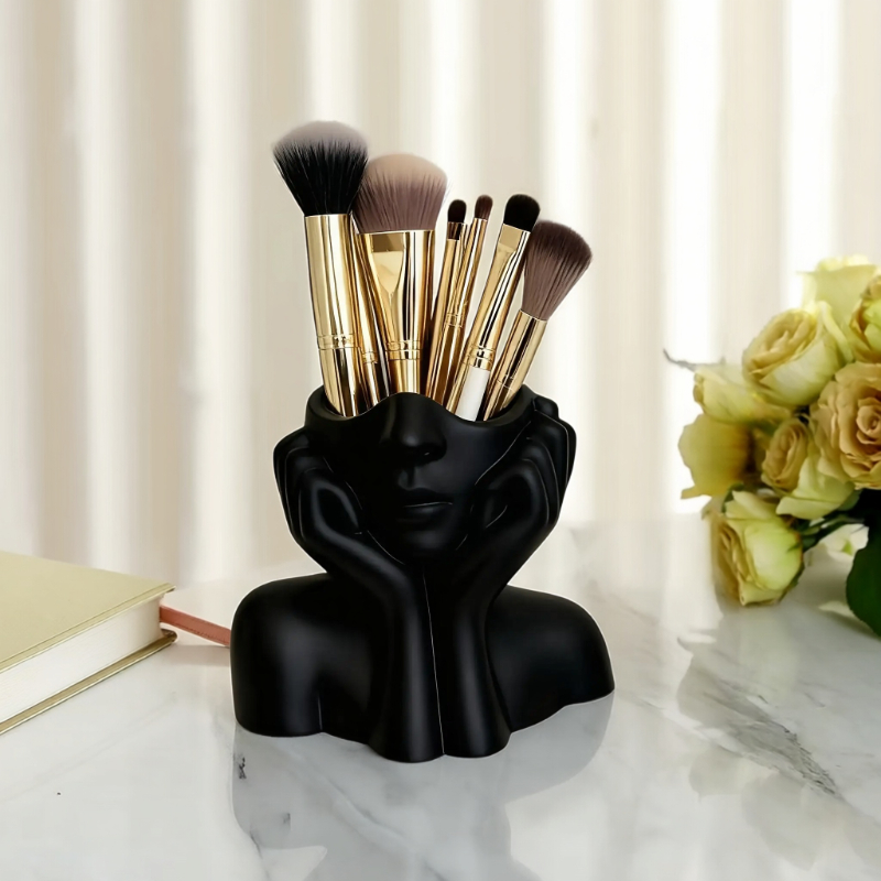Face Shape Makeup Brush Holder - Beauty Queen Makeup reseña y precio