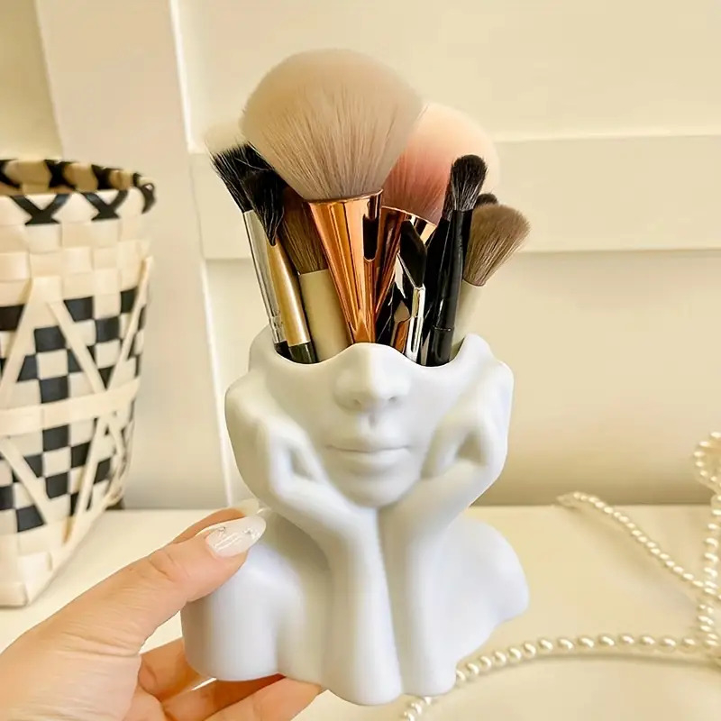 Face Shape Makeup Brush Holder - Beauty Queen Makeup reseña y precio