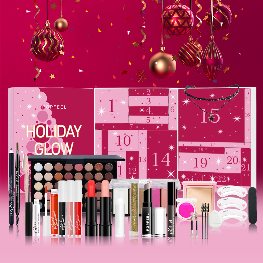 POPFEEL 24 Day Holiday Glow Ad - Beauty Makeup Gift Sets reseña y precio